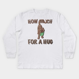 Bengal Cat ask for a hug Kids Long Sleeve T-Shirt